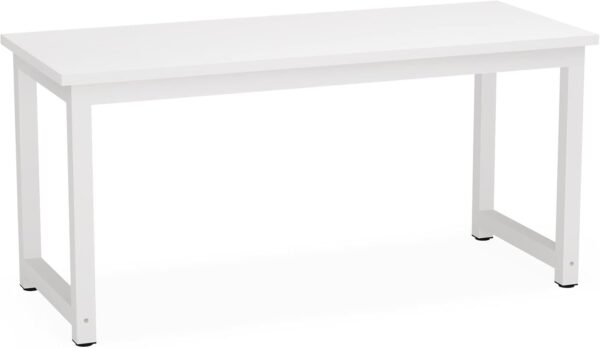 4b1f3eee9bec4815a01458c84fcb9b10 Tribesigns Modern Computer Desk, 63 x 31.5 inch Large Office Desk Computer Table Study Writing Desk Workstation for Home Office, Vintage Black Metal Frame