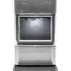 Countertop Nugget Ice Maker | Ice Machine with WiFi Connectivity | Smart Home Kitchen Essentials | Black Stainless
