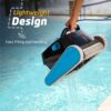 Robotic Pool Vacuum Cleaner All Pools up to 33 FT – Wall Climbing Scrubber Brush