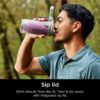 Ninja Blast Max, Portable Blender + Twist & Go, Personal Blender, Ninja Blender, Smoothie, Blend, Ice Crush, 3 Programs, Cordless, 22oz removable Vessel, Dishwasher Safe, Leakproof, Sea Glass, BC251MT