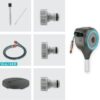 GARDENA (18614-80) 66′ x 1/2′′ Automatic Retractable Garden Hose Reel on Metal Spike, 66′ Outside Garden Hose Length, with 360° Rotation to Reach All Areas of Your Yard