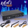 2-Channel Bluetooth Power Amplifier – 2000W Bridgeable Rack Mount Pro Audio Sound Wireless Home Stereo Receiver w/TRS XLR Input,LCD, Bridge Mode, Cooling Fan – Entertainment Speaker System