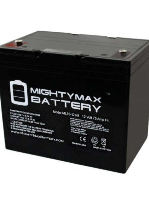 MIGHTY MAX BATTERY MAX3944126 12V 75Ah Internal Thread Replacement Battery for MK M24 SLD G FT