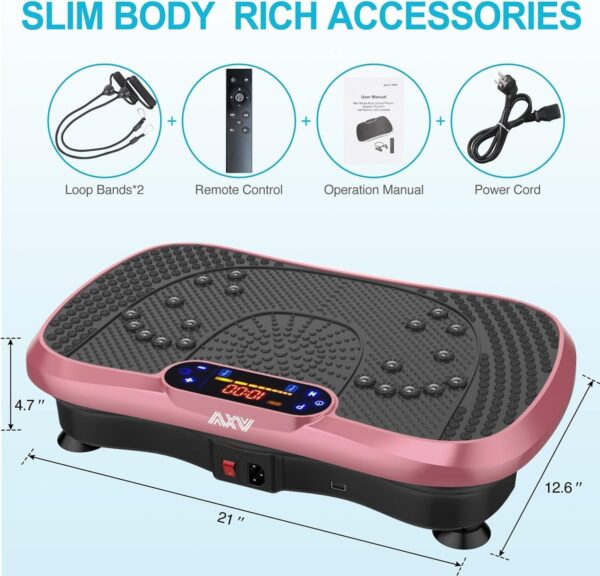 4cb97f4230ae4f3f8fd4f12bb4bd0bcf Vibration Plate Fitness Platform Exercise Machine Vibrating Lymphatic Drainage Shaking Full Body Shaker Workout Vibrate Stand Shake Board Sport Gym for Weight Loss Fat Burner for Women Men