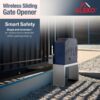 ALEKO 40-ft Slide Universal Battery Driveway Gate Opener Kit (Solar Compatible)