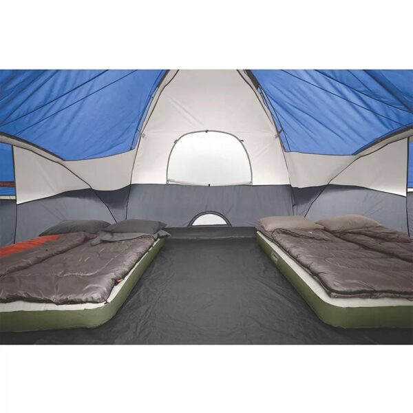 Red Canyon 8 Person 17 x 10 Foot Outdoor Large Family Camping Tent, Blue