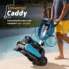 Robotic Pool Vacuum Cleaner All Pools up to 33 FT – Wall Climbing Scrubber Brush