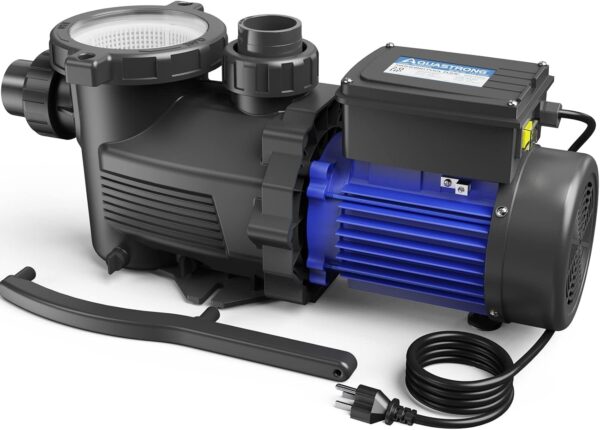 4d0228aac7794e1cb6dd1e9f0d74c6e8 AQUASTRONG In/Above Ground Pool Pump, High Flow (with Timer, 2HP, 8917 GPH, 220V)