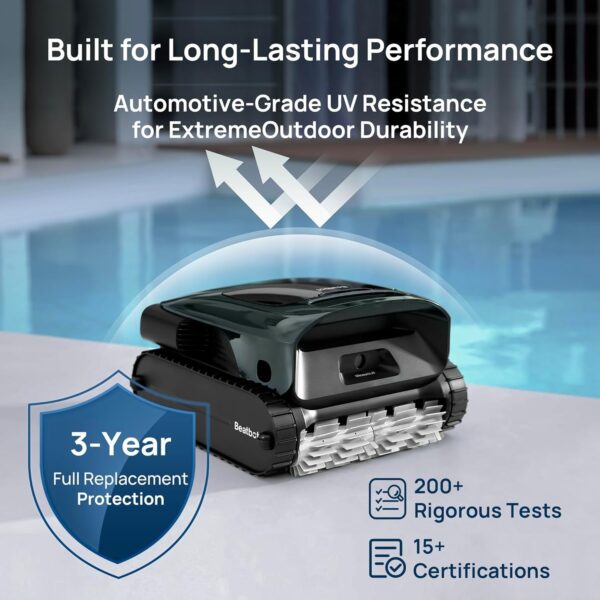 Beatbot AquaSense 2 Pro Cordless Pool Vacuum Robot, Unmatched 5-in-1 Cleaning, Surface Parking, Skims Water Surface with APP Control, Water Clarification, for Pools up to 3,875 Sq.ft �� Emerald Green