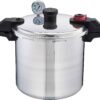 T-fal Pressure Cooker Stainless Steel Pressure Canner 22 Quart Induction 3 PSI Settings, Cookware, Pots and Pans Silver