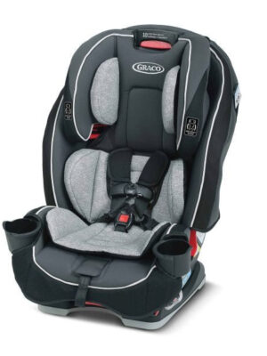 Graco SlimFit 3 in 1 Car Seat -Slim Comfy Design Saves Space in Your Back Seat, Darcie, One Size