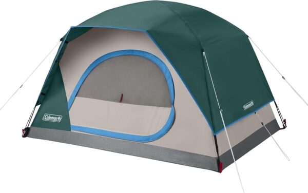 Coleman Skydome Tent with 5 Minute Setup, 4-Person Weatherproof Tent with Rainfly & Carry Bag, 20% More Headroom Than Traditional Canopies