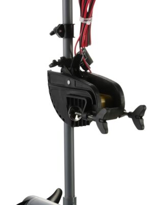Kayak Series 55lb Thrust Saltwater Transom Mounted Electric Trolling Motor plus Newport 12V50Ah Deep Cycle Heavy-Duty Marine Battery, Sealed AGM Kit, Everything Needed to Operation Motor