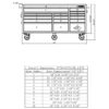 Heavy-Duty 72 in. W x 24 in. D 15-Drawer Tool Chest Mobile Workbench with Stainless Steel Top and Dual Locks in Red