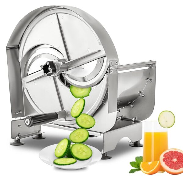 4e12de8a0a69470990ccf4759473d2f0 Stainless Steel Commercial Vegetable Slicer, Adjustable 0.2-12mm Thickness, Manual Multifunctional Slicer for Fruits & Vegetables