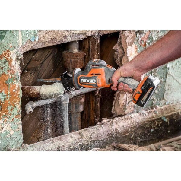 4e3fc08c5b9d4a7fa3d22c73d462f863 RIDGID R8648B 18V SubCompact Brushless Cordless One-Handed Reciprocating Saw (Tool Only)