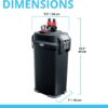 Perfomance Canister Filter – for Aquariums Up to 100 Gallons – Aquarium Canister Filter
