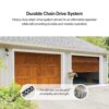 Genie Chain Drive 750 3/4 HPc Garage Door Opener w/Battery Backup – Heavy Duty –