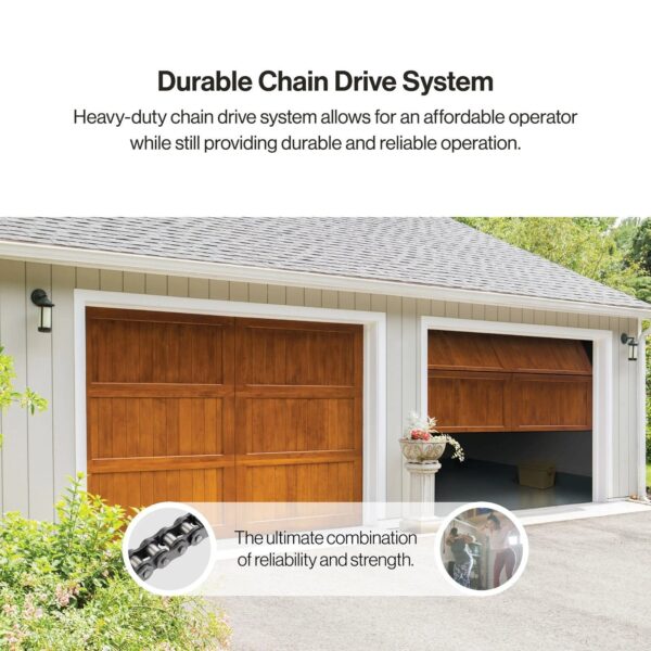 Genie Chain Drive 750 3/4 HPc Garage Door Opener w/Battery Backup – Heavy Duty –