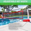 Volleyball Net Includes 2 Water Volleyballs and Pump