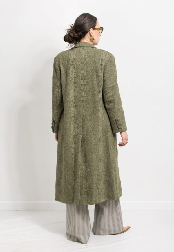 Green wool coat