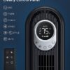 106cm Tower Fan with Remote. Floor Fan Oscillating 90 Powerful Fan 6 Speeds. Quiet Bladeless Cooling Fan