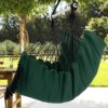 Y- Stop Hammock Chair Hanging Rope Swing, Max 500 Lbs, 2 Cushions Included, Large Macrame Hanging Chair with Pocket for Superior Comfort, with Hardware Kit (Beige)