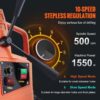 Mag Drill Press, 1550W 2′′ Boring Diameter, 2922lbf Power Magnetic Drill, 500 PRM, 10-Speed, Electric Drilling Machine for Metal Surface, Industrial and Home Improvement