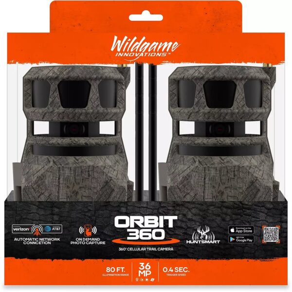 5050eb8591b7446c966237b6e032b3d8 Wildgame Innovations 360 36.0 MP Infrared Cellular Game Camera 2-Pack