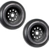 2-Pk Trailer Tire On Black Wheel Modular Rim ST205/75D15 LRC 5 Lug On 4.5 15 x 5.