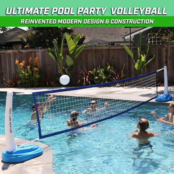 Volleyball Net Includes 2 Water Volleyballs and Pump