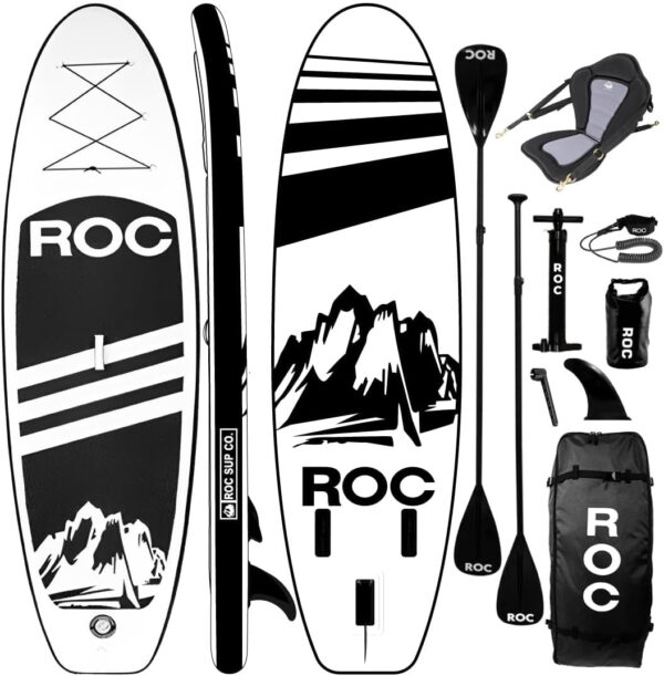 50ed44c42b994150bc998b23e640ad6f Roc Inflatable Stand Up Paddle Boards with Premium SUP Paddle Board Accessories, Wide Stable Design, Non-Slip Comfort Deck for Youth & Adults