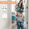 6 Piece Indoor Doorway Gym Set for Kids �� Indoor Swing for Kids Includes Kids Swing Chair, Rings, Hanging Trapeze, Ladder, Swinging Rope & Pullup Bar