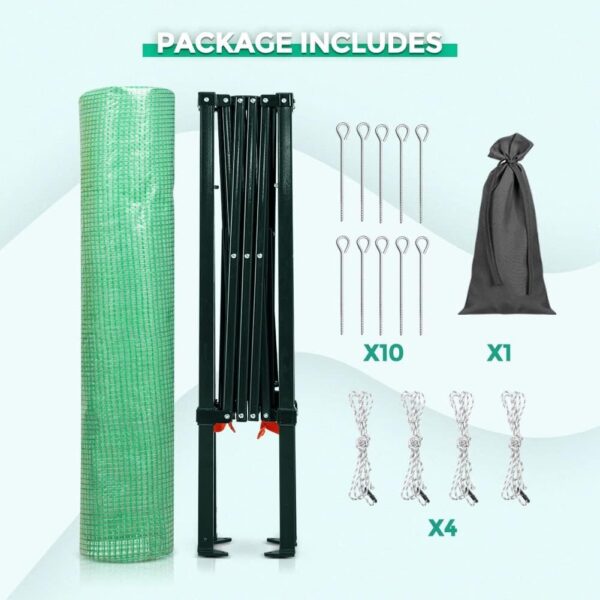 51388b99fc54411e9121303de146f056 EAGLE PEAK 6×4 Portable Walk-in Greenhouse, Pop-up Indoor Outdoor Garden Green House, Zippered Door and Windows, PE Cover, White
