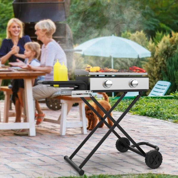 513d9f82ec4e49e09902869bcb2a0183 22′′/17′′ Grill – Heavy-Duty Foldable Cart