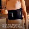 RecoveryTherm Back – Hot Vibration Back and Core Wrap for Athletes – Advanced Hot Vibration for Pain Relief Wrap with Cryothermal Technology – One Size Fits All