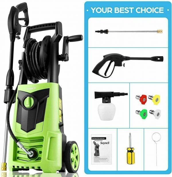 516e57d37a6946f2b9c0fe89dff201c6 Electric Pressure Washer 3000PSI, 2.4GPM High Power Washer Cleaner NEW