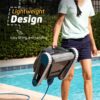 Robotic Pool Vacuum Cleaner All Pools up to 33 FT – Wall Climbing Scrubber Brush