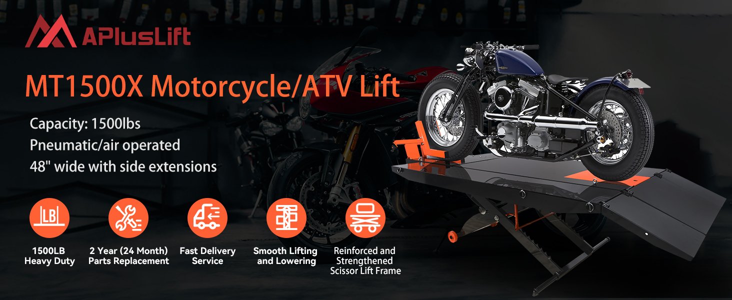 APlusLift MT1500X 1500LB Air Operated 48