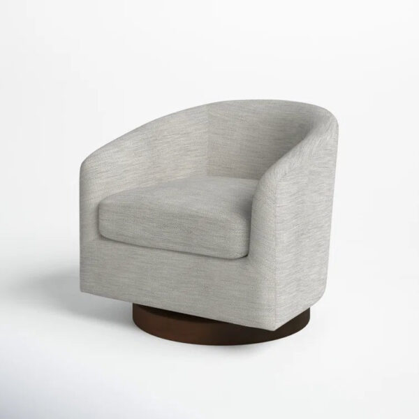 51bae3d69e62414985723c4e0609f1a6 Upholstered Swivel Barrel Chair