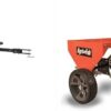 Agri-Fab 45-0604 18′′ x 48′′ Tow Behind Poly Lawn Roller 550 lbs Weight with Water, Poly Drum and Steel Frame, with Plug. Designed for Lawn and Garden Tractors