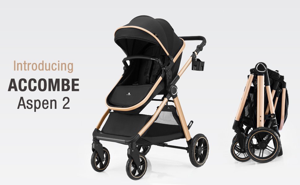 Accombe 2 in 1 Baby Stroller. Convertible Bassinet Pushchair for Infants and Newborns 0-36 Months…