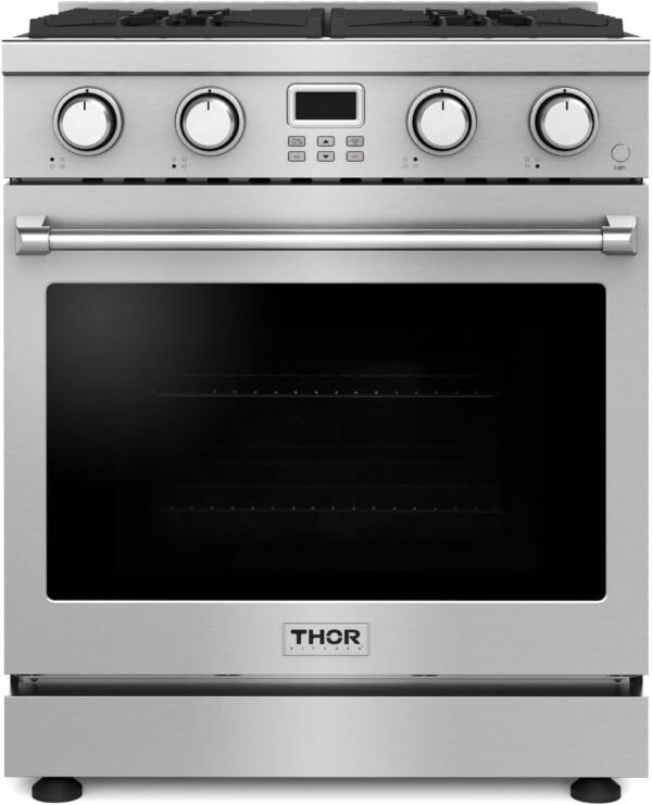 Kitchen Professional 30-Inch Gas Range in Stainless Steel – Model ARG30 THOR