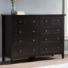 8 Drawer 60” W Double Dresser