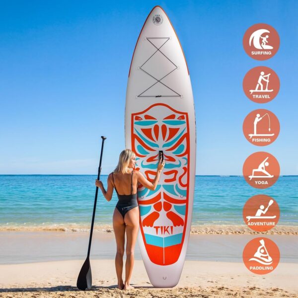 5289160d9f124ddc8e1b4a66e22b305b FunWater Inflatable Ultra-Light Stand Up Paddle Board for All Skill Levels with Premium SUP Paddleboard Accessories,Non-Slip Comfort Deck for Youth & Adults