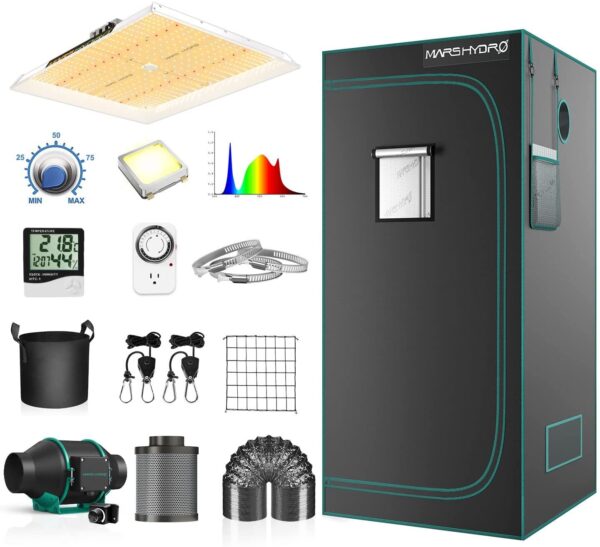 Grow Tent Kit Complete Grow Light Full Spectrum Indoor Grow Tent Kit