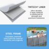 Bestway Oval Above Ground Pool Set (10′ x 6’7′′ x 33′′)| Includes Filter Pump & ChemConnect Dispenser