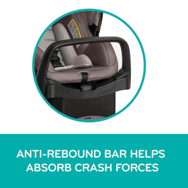 Pivot Modular Travel System with LiteMax Infant Car Seat with Anti-Rebound Bar (Desert Tan)