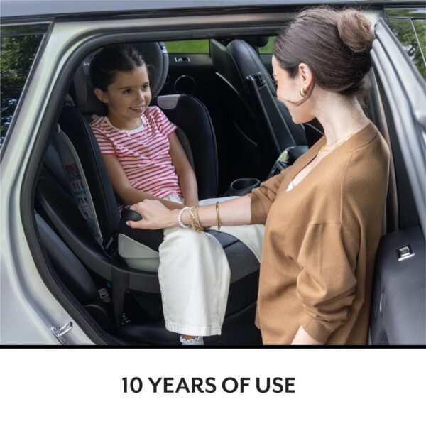 Revolve360 Extend Convertible Car Seat with 360 Degree Rotation, Extended Rear-Facing, Forward-Facing, Booster Mode, and Secure Latch Install, Revere Gray