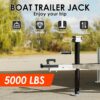 5000 lbs A-Frame Trailer Jack, 15′′ Lift, Adjustable 5-Level Drop Leg, 5K Jack for RV Trailer Boat
